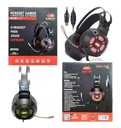  - Headset - Central - unidade    Cod. HEADSET GAMER KP-446